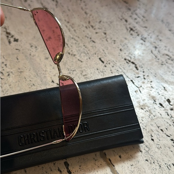 Dior Cat Eye Tinted Sunglasses Gold / Rose - Picture 6 of 6